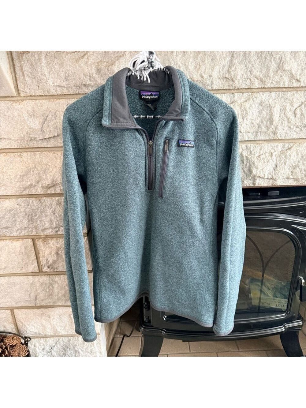 Patagonia Green Women's Fleece Quarter Zip Sweatshirt Small